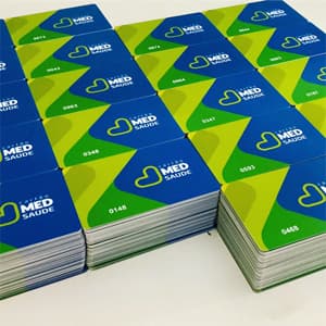 Cartões de PVC personalizados