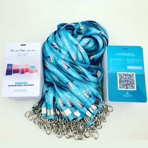 Credenciais de PVC para eventos